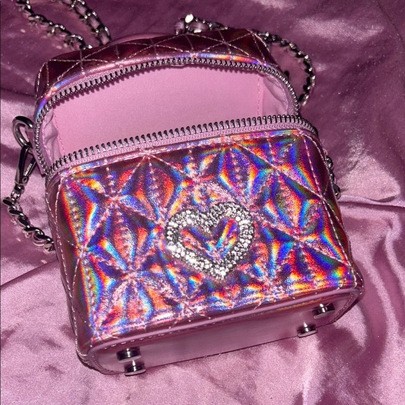 Pink Barbie Women's Bag with Heart Detail - Picture 4 of 6